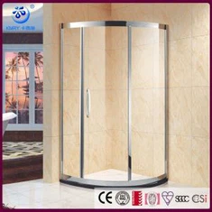 Hjørne glidende brusindkapsling Cubicles med 3 panel skydedøre, 36 tommer. DX 36 tommer. W (KT5586)