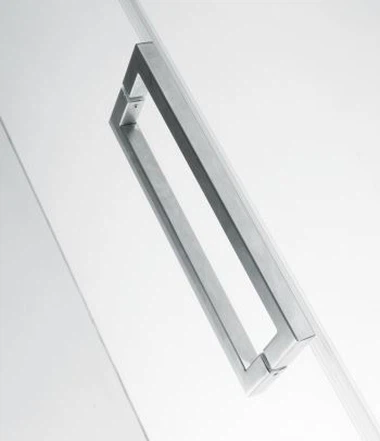 Rammeløst glas glidende brusedør